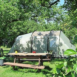 camping in het fruit