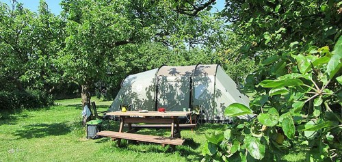 camping in het fruit